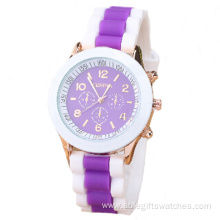 New Style Girls Steel Back Silicone Wrist Watch